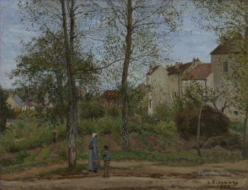 カミーユ・ピサロ Painting - ルーブシエンヌ近くの風景 2 1870 カミーユ ピサロ